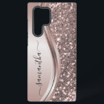 Roze Glitter-handgeschreven naam  Samsung Galaxy Hoesje<br><div class="desc">Dit ontwerp is ook beschikbaar op andere telefoonmodellen. Kies het Type van Apparaat om andere hoesjes te zien iPhone, Samsung Galaxy of Google. Sommige stijlen kunnen worden veranderd door Stijl te selecteren als dat een optie is. Dit ontwerp kan op het gebied worden gepersonaliseerd dat door de foto en/of tekst...</div>