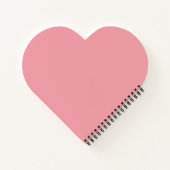 Roze glitter hart notitieboek. notitieboek (Achterkant)