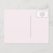 Roze Glitter Heart | Happy Birthday Briefkaart (Achterkant)
