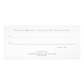 Roze Glitter Heart Salon Spa Cadeaubon Reclamekaart (Achterkant)