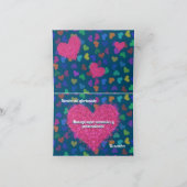 Roze glitter Heart Te Amo Typografie Feestdagen Kaart (Binnen)