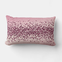 roze glitter Hearts Ombre Kussen