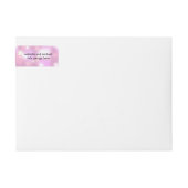 Roze Glitter Hearts Wrap Around Zeep Bar Label (Voorkant)