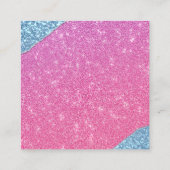 Roze Glitter High School Homecoming Koningin Campa Informatiekaartje (Achterkant)