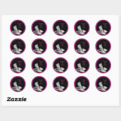 Roze Glitter Hoge Hakken Envelope Seal Sticker (Vel)