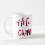 Roze Glitter Hola Guapa Koffiemok (Links)
