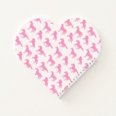 Roze Glitter Horse Pattern Little Girl Voornaam Notitieboek (Achterkant)