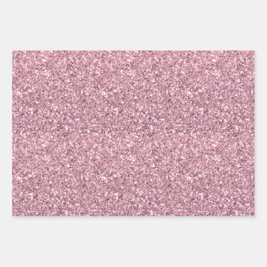 roze glitter inpakpapier vel (Voorkant 2)