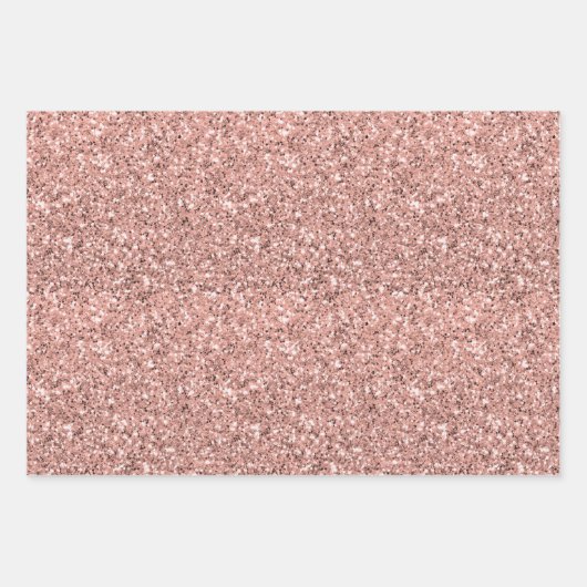  roze glitter inpakpapier vel (Voorkant)