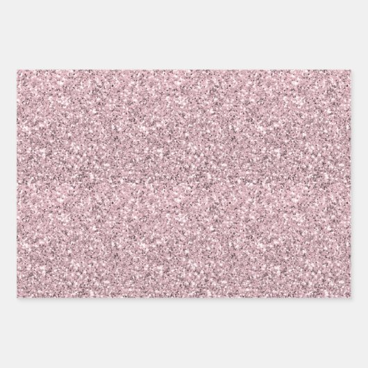  roze glitter inpakpapier vel (Voorkant 3)