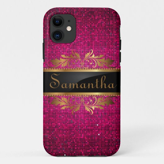 Roze Glitter iPhone 5 Mate Barely There™ Hoesje (Achterkant)