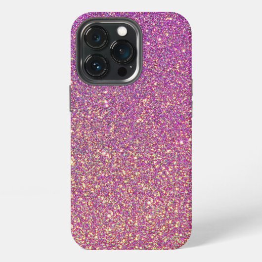 Roze glitter iPhone hoesje (Achterkant)