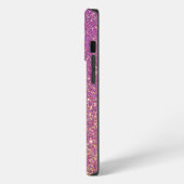 Roze glitter iPhone hoesje (Linkerkant)