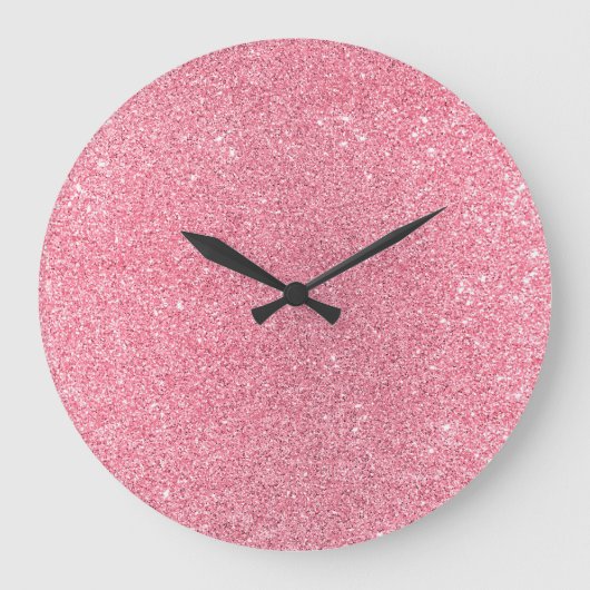Roze glitter, kerst abstracte textuur. grote klok (Voorkant)