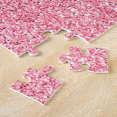 Roze glitter, kerst abstracte textuur. legpuzzel (Zijkant)