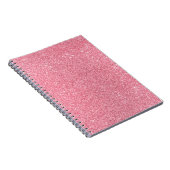 Roze glitter, kerst abstracte textuur. notitieboek (Rechterzijde)