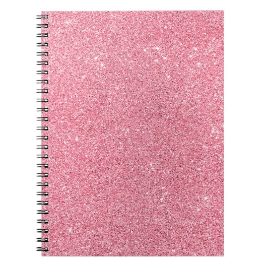Roze glitter, kerst abstracte textuur. notitieboek (Voorkant)