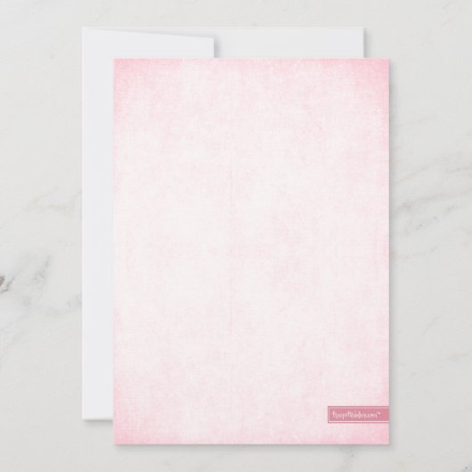 Roze Glitter Kijk Bridal Shower Uitnodiging (Achterkant)