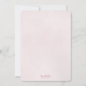 Roze Glitter Kijk Confetti sparen de Datum Save The Date (Achterkant)