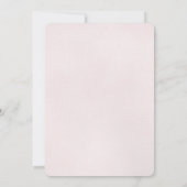 Roze Glitter Kijk Confetti Weddenschap Kaart (Achterkant)