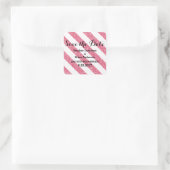 Roze Glitter Kijk Stripes opslaan de Stickers Datu (Tas)