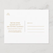 Roze Glitter Kristal Glas Glam Save the Date Aankondigingskaart (Achterkant)