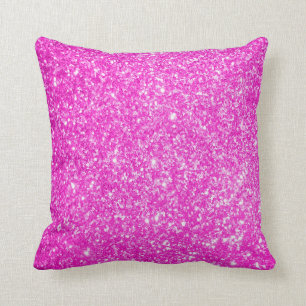 Roze glitter kussen
