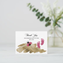 Roze Glitter Ladybug Bedankt