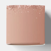 roze glitter lege voorverpakking bedankdoosjes (Bovenkant)