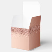 roze glitter lege voorverpakking bedankdoosjes (Geopend)