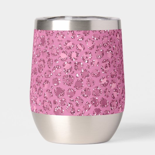 Roze Glitter Leopard (Achterkant)