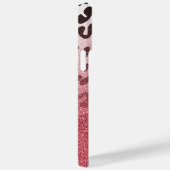 Roze Glitter Leopard Huid Case-Mate iPhone Case (Achterkant / Rechts)