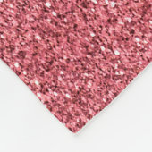 Roze Glitter Leopard Huid Fleece Deken (Hoek)