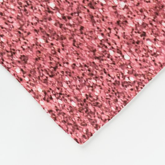 Roze Glitter Leopard Huid Fleece Deken (Hoek)