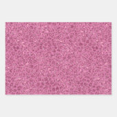 Roze Glitter Leopard Inpakpapier Vel (Voorkant)