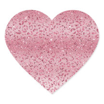 Roze Glitter Leopard Ombre