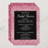 Roze Glitter Leopard Ombre Kaart (Voorkant / Achterkant)