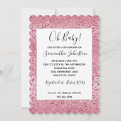 Roze Glitter Leopard Ombre Kaart (Voorkant)