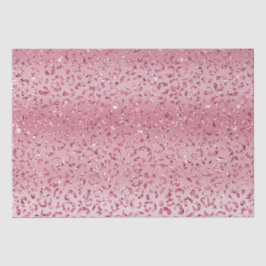 Roze Glitter Leopard Ombre Tissuepapier