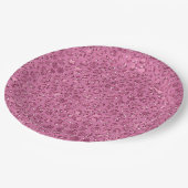 Roze Glitter Leopard Papieren Bordje (Gekanteld)