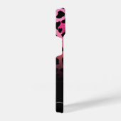 Roze Glitter Leopard Print iPhone Hoesje (Rechterkant)