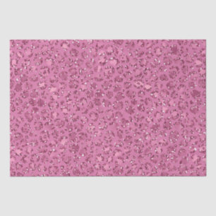 Roze Glitter Leopard Tissuepapier