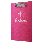 Roze glitter-leraar () klembord (Links)