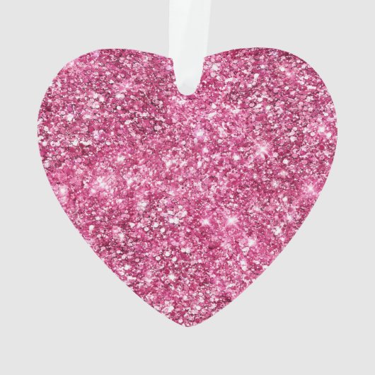 Roze Glitter letter K Ornament (achterkant)