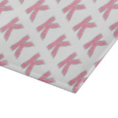 Roze Glitter letter K Snijplank (Hoek)
