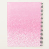 Roze Glitter Lichten op maat Planner (Achterkant)