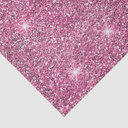 Roze Glitter Light Shimmer Shine Christmas Tissuepapier (Detail)