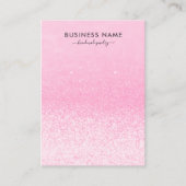 Roze Glitter Lights Oorbel Sieraden Display Visitekaartje (Voorkant)