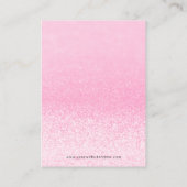 Roze Glitter Lights Oorbel Sieraden Display Visitekaartje (Achterkant)