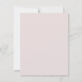 Roze Glitter Lijst Boog Doop Kaart (Achterkant)